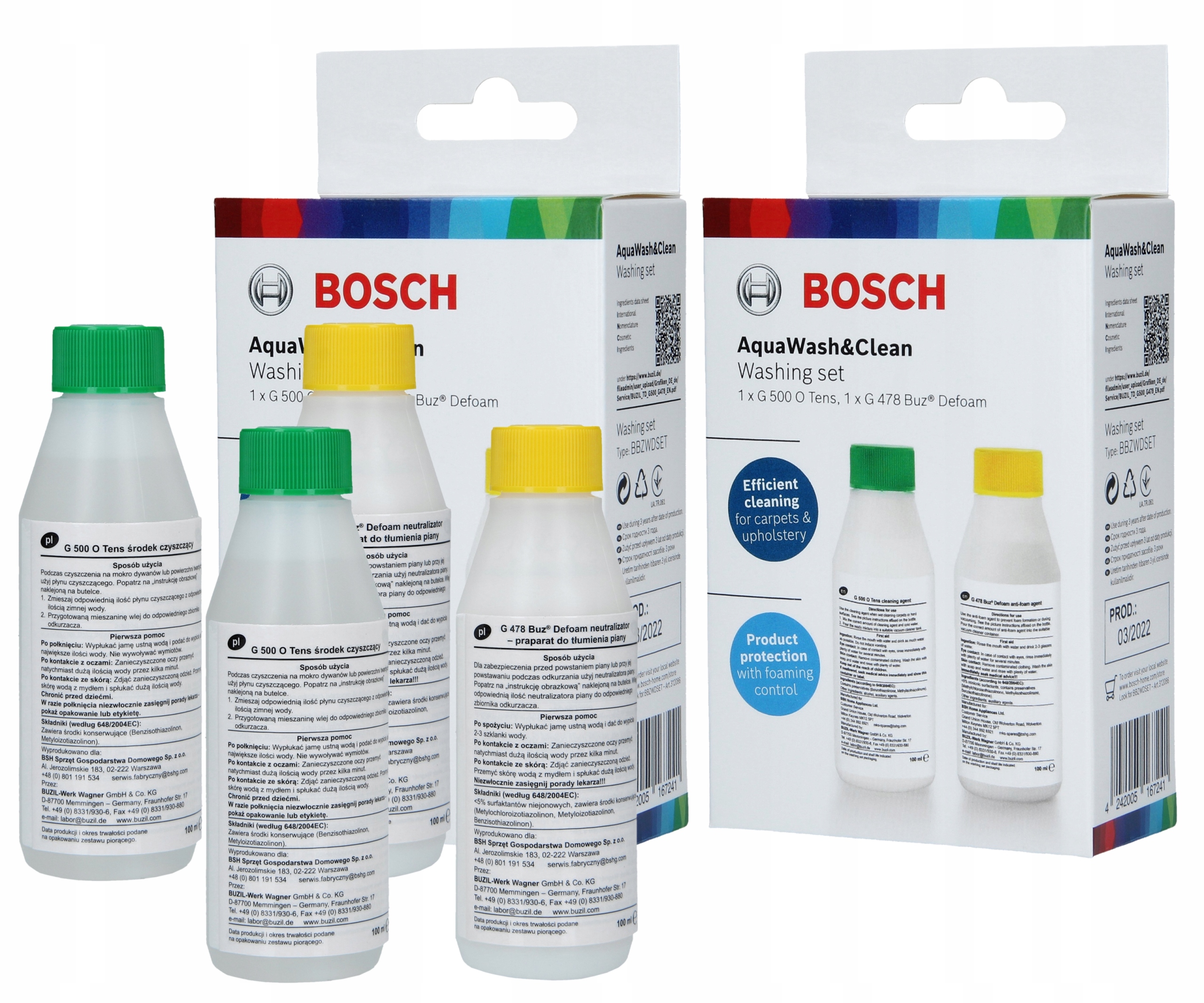 PŁYN do odkurzacza piorącego BOSCH 4x 100ml