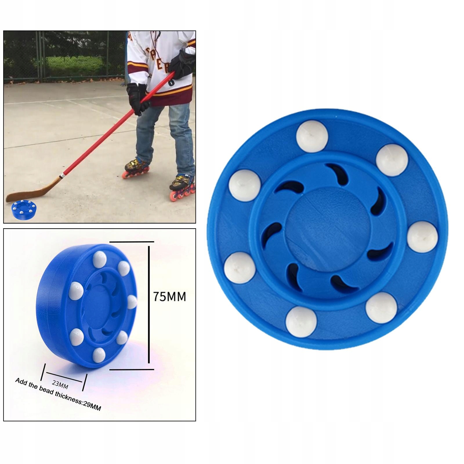 Krążek do hokeja na rolkach, standardowy Marka bez marki