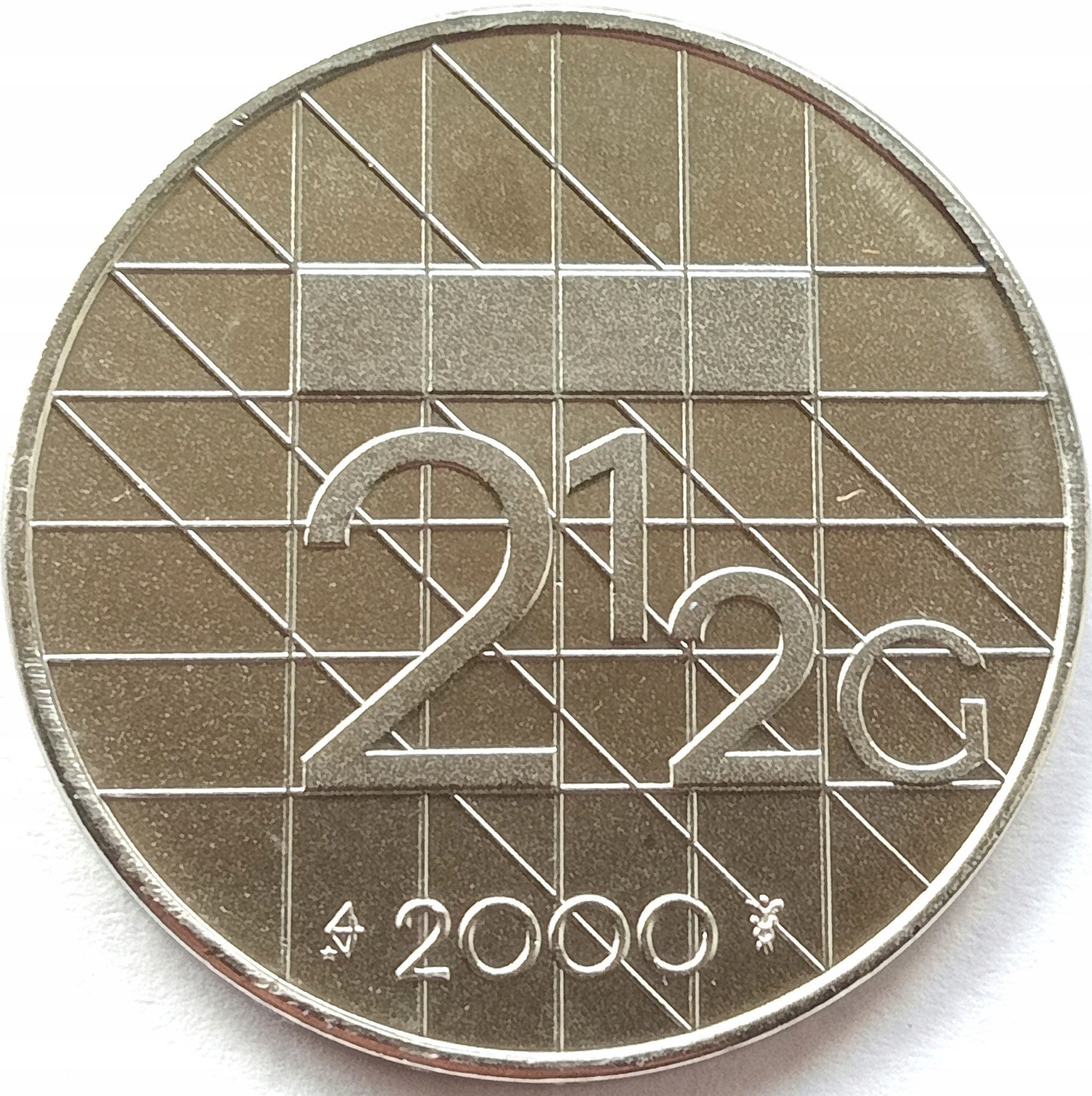 Holandia 2,5 Gulden 2000 Mennicza (UNC)