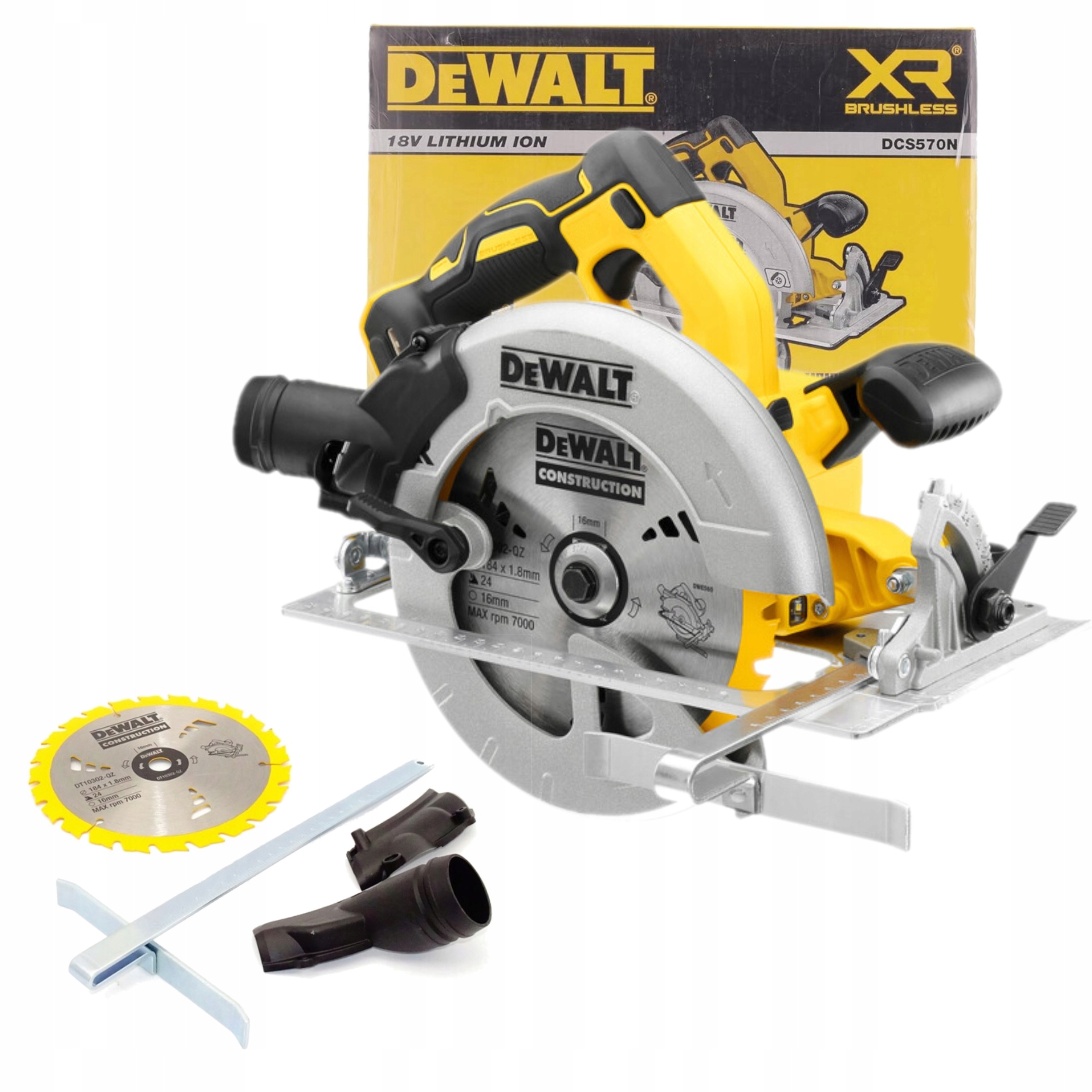 Dewalt Akumulátorová kotoučová pila 184 mm 18 V DCS570N