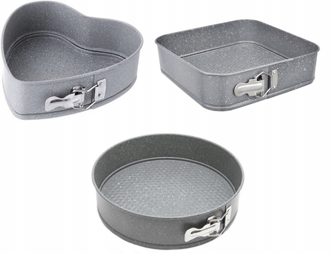 

Blacha Tortownica forma pieczenia ciast serce 3szt