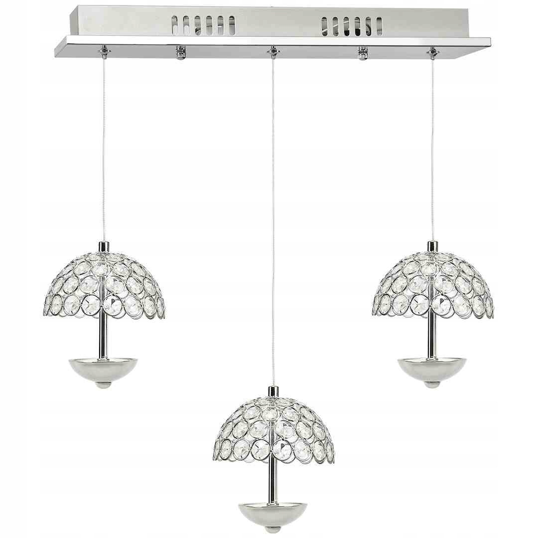 MiLAGRO Závesná lampa Venus 3X5W Led Stropný luster Osvetlenie