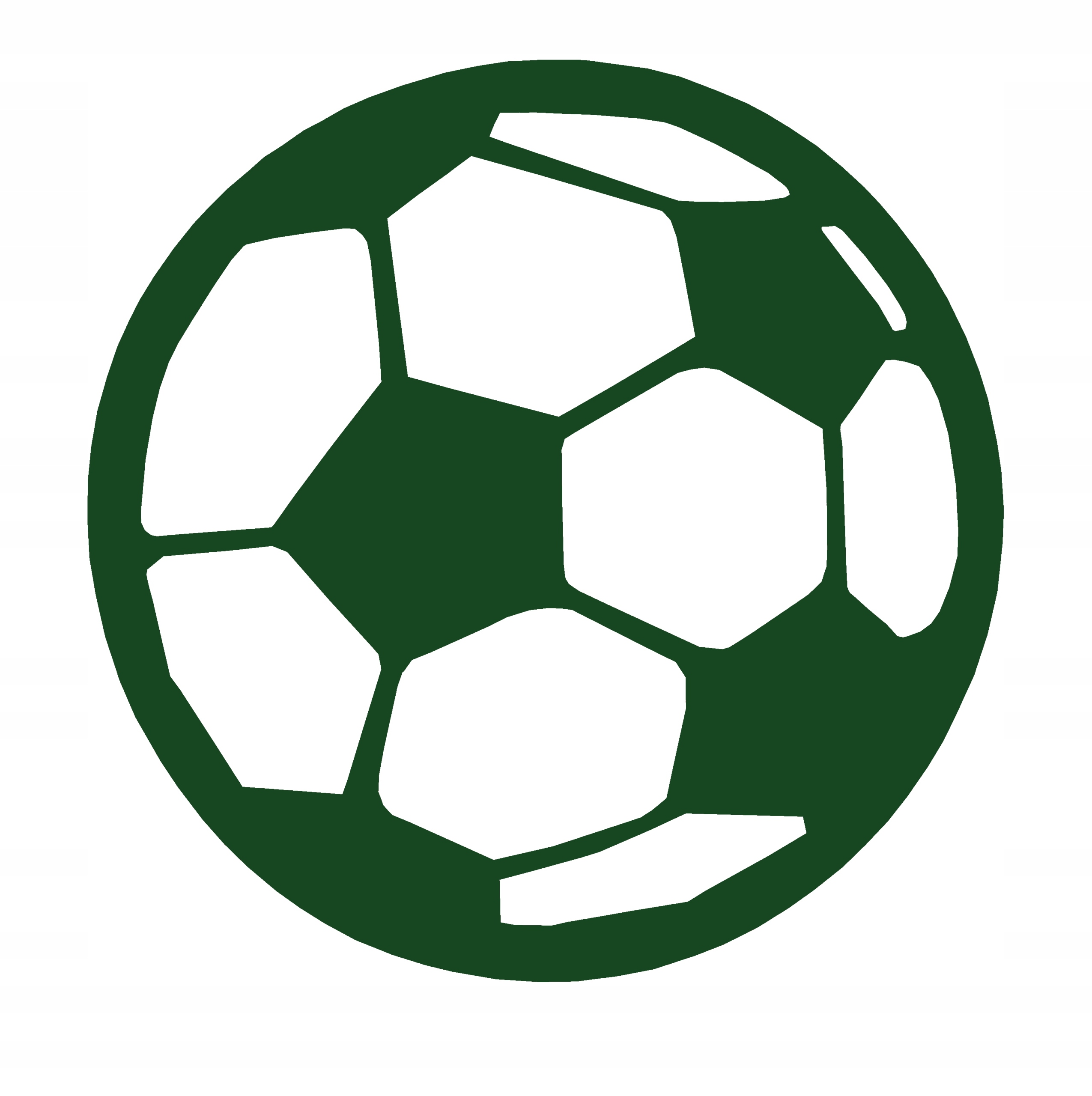 

Zawieszka dekor ozdoba ażurowa Piłka football ziel