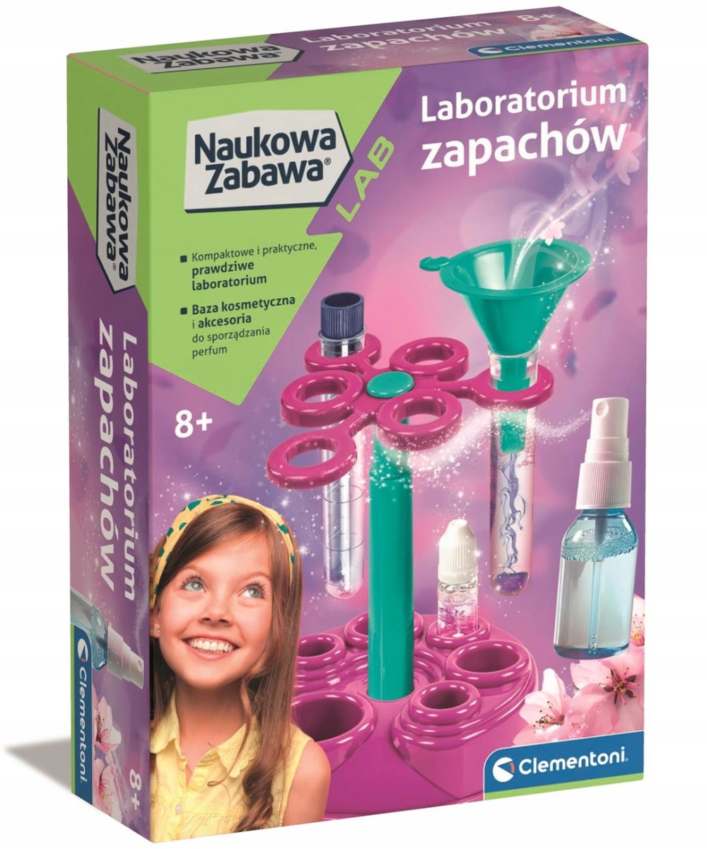 LABORATORIUM ZAPACHÓW PERFUMY NAUKOWA ZABAWA CLEMENTONI Marka Clementoni
