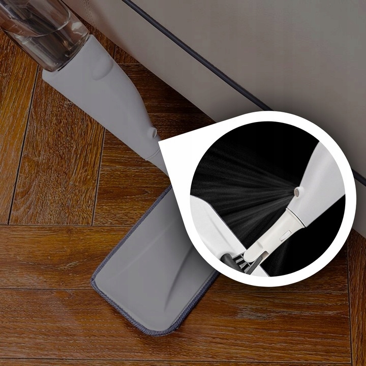 MOP PŁASKI ZE SPRYSKIWACZEM + 3X WKŁADY MIKROFIBRA DO MYCIA PODŁOGI DŁUGI Typ płaski