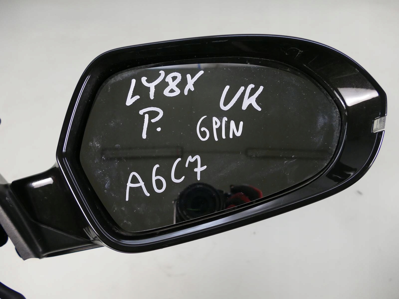 AUDI A6 C7 S-LINE mirror 6 PIN right black, LY8X UK