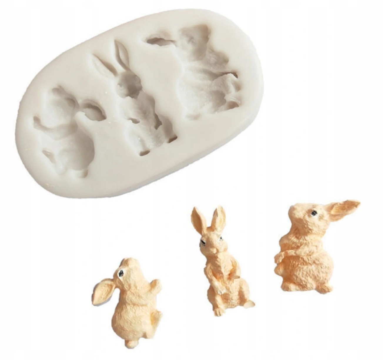 

Forma silikonowa do ciasta królika Model 3d