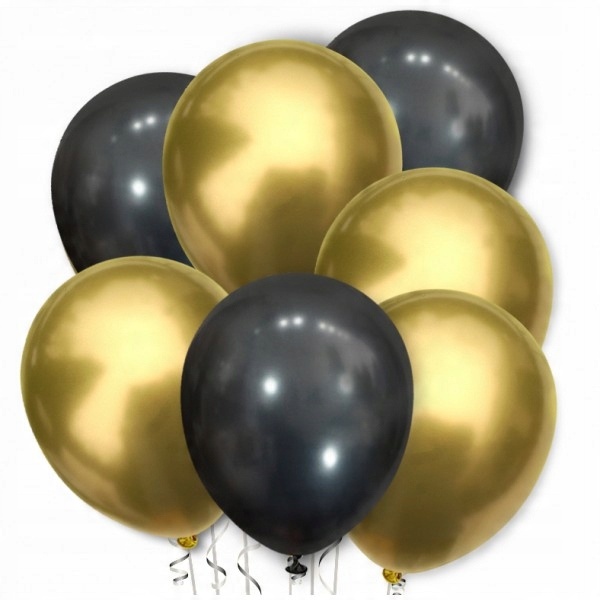 

Zestaw Balony Chromowane Złote Balony
