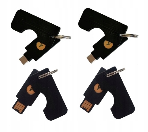 

4 szt! Etui do YubiKey 5 Nfc, Usb-a oraz Usb-c
