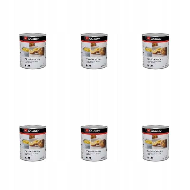 Tgq Broskve v kostkách v sirupu 4100 g X6