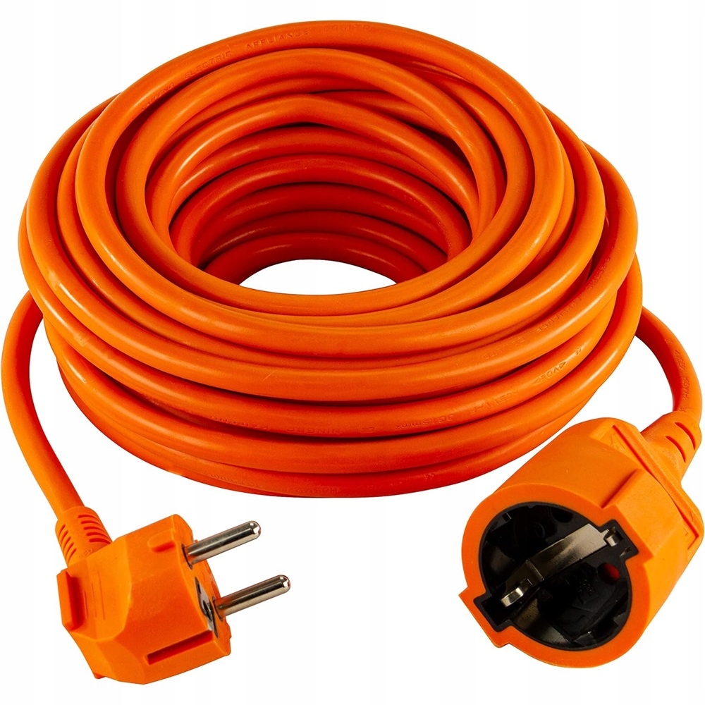 Prodlužovací Kabel Zahradní 20 m Stavební Silná Šňůra 3x0.75 mm pro lampy do sekačky