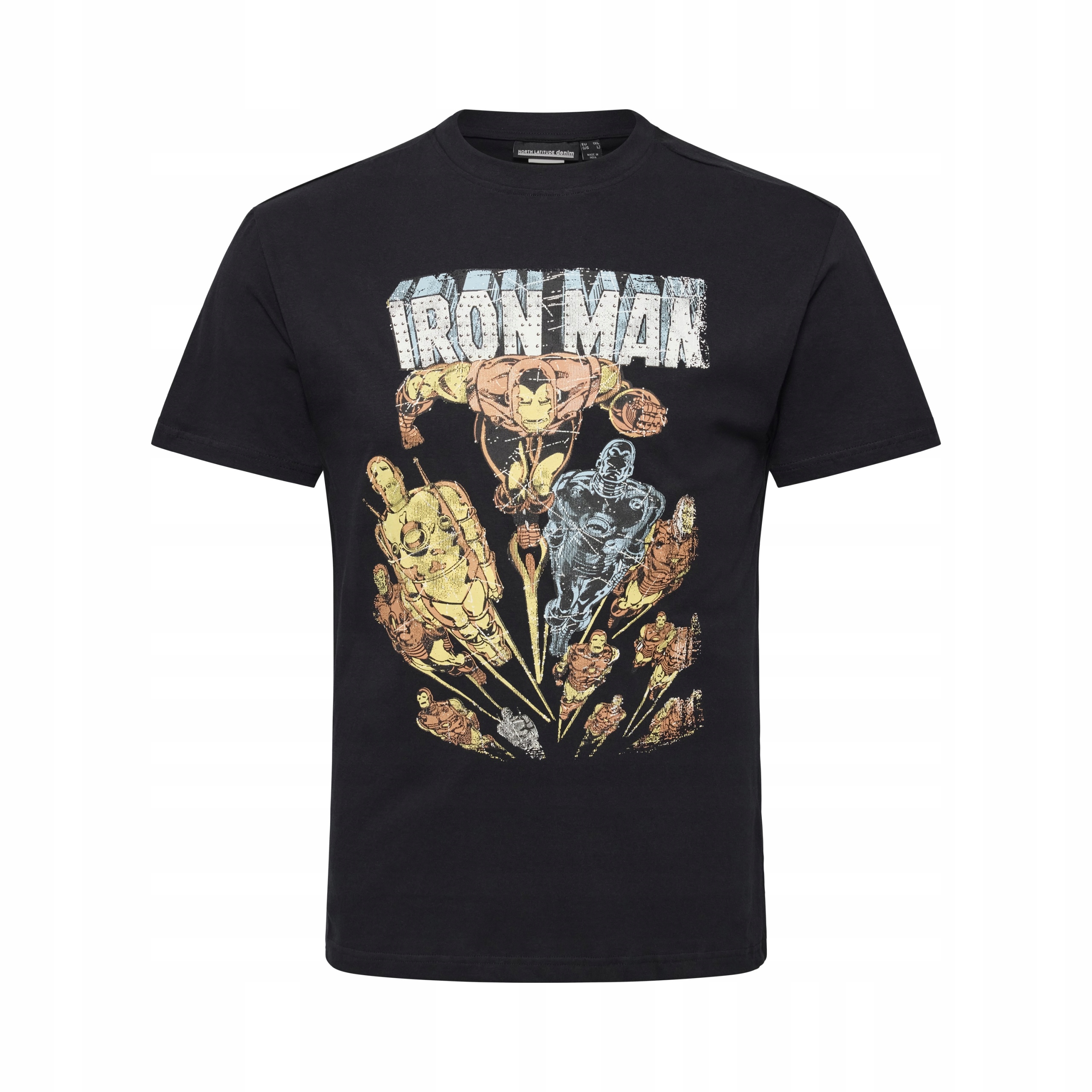 North Latitude Tričko Tričko S Potiskem Iron Man Velké Velikosti 5XL