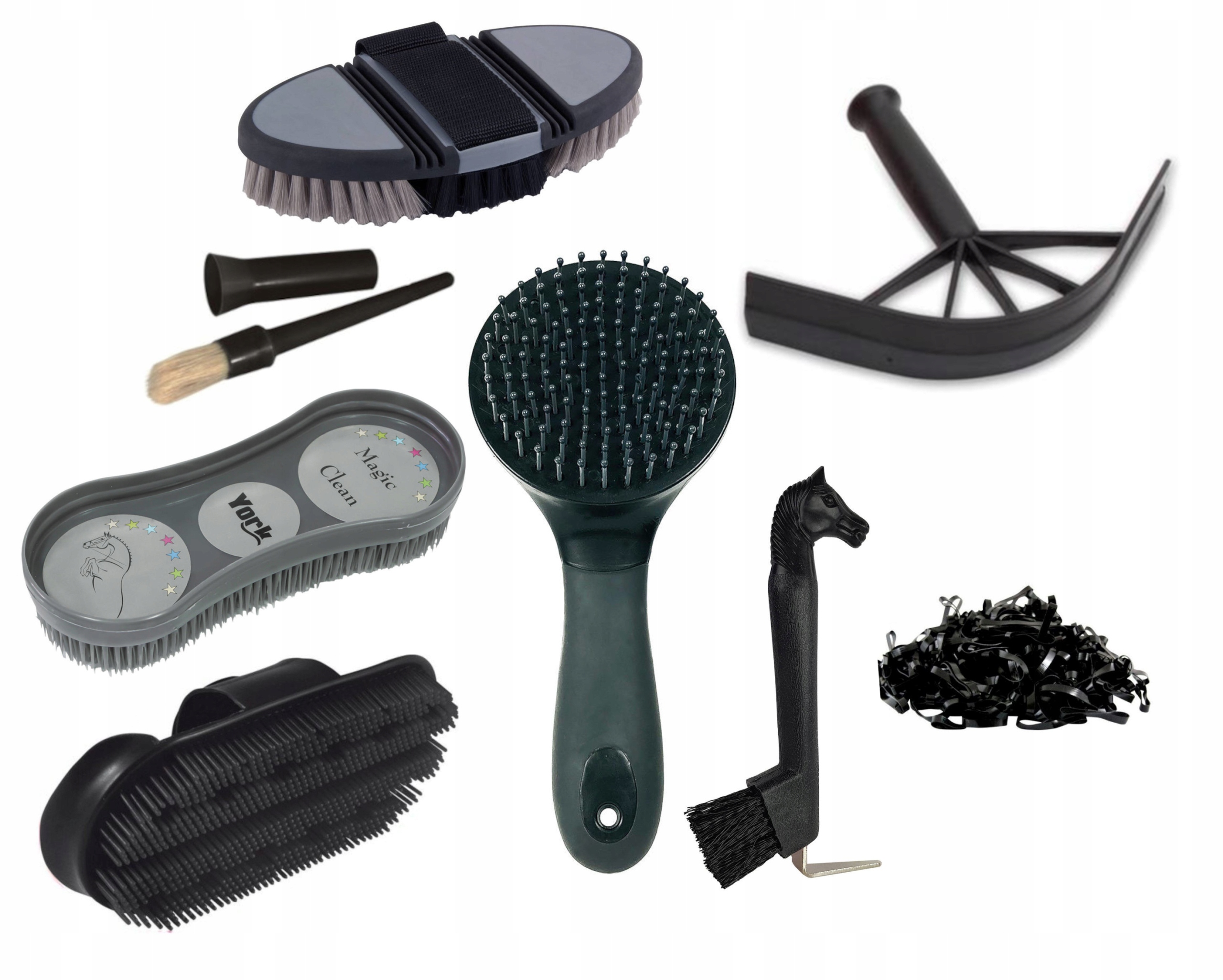 MODNA TORBA SZCZOTKI DLA KONIA SZCZOTKA KOPYSTKA Kod producenta SET042