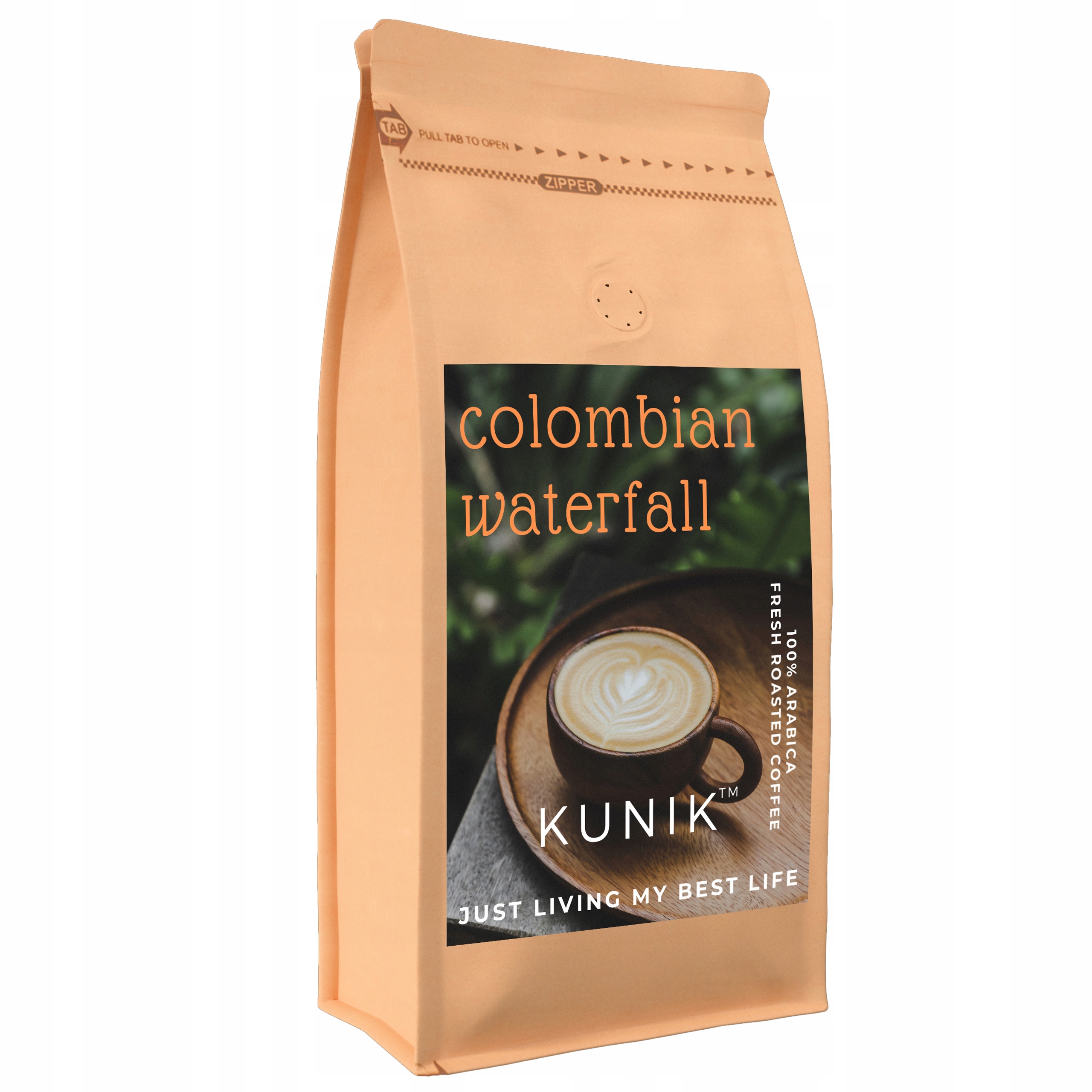 Levně Káva zrnková 1 kg Čerstvě Pražená 100% Arabica Colombian Waterfall Kolumbie
