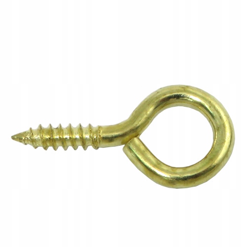 

Haczyk Wkręt oczkowy do drewna Złoty 2x20mm 26sztu