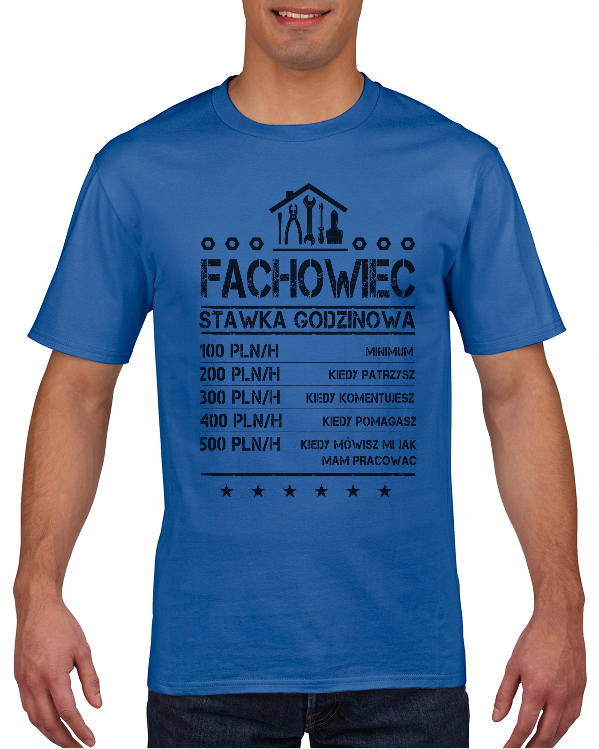 

Koszulka męska Fachowiec stawka godzinowa M