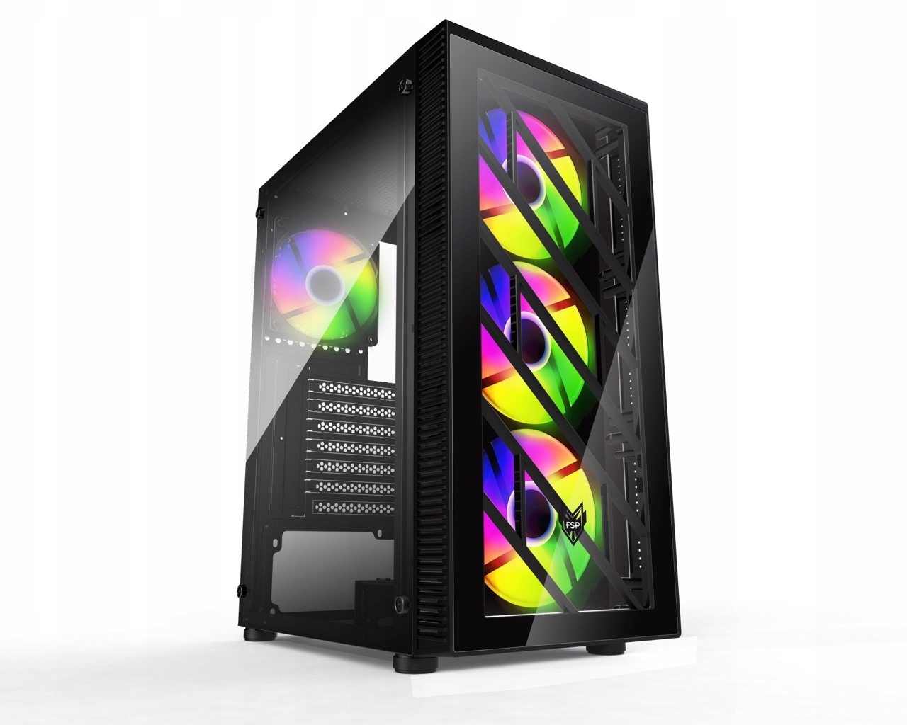 Fsp CMT192/ Midi Tower/ Transpar./ Čierna POC0000156