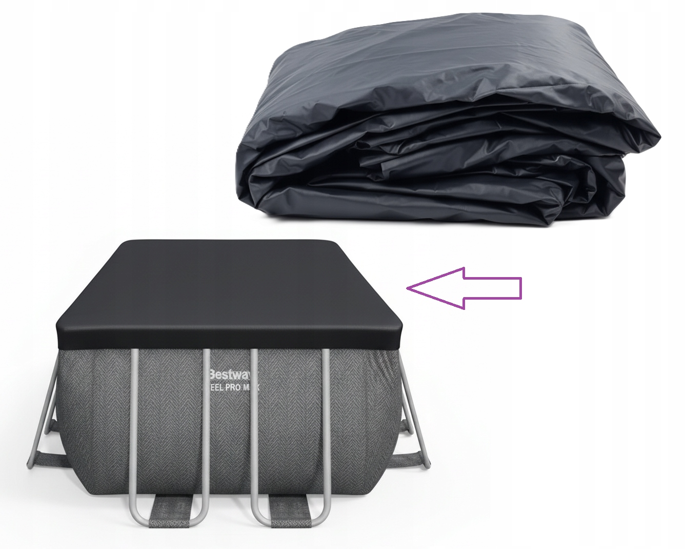 Pevná plachta, krytka krytu záhradného bazénu Bestway 56670