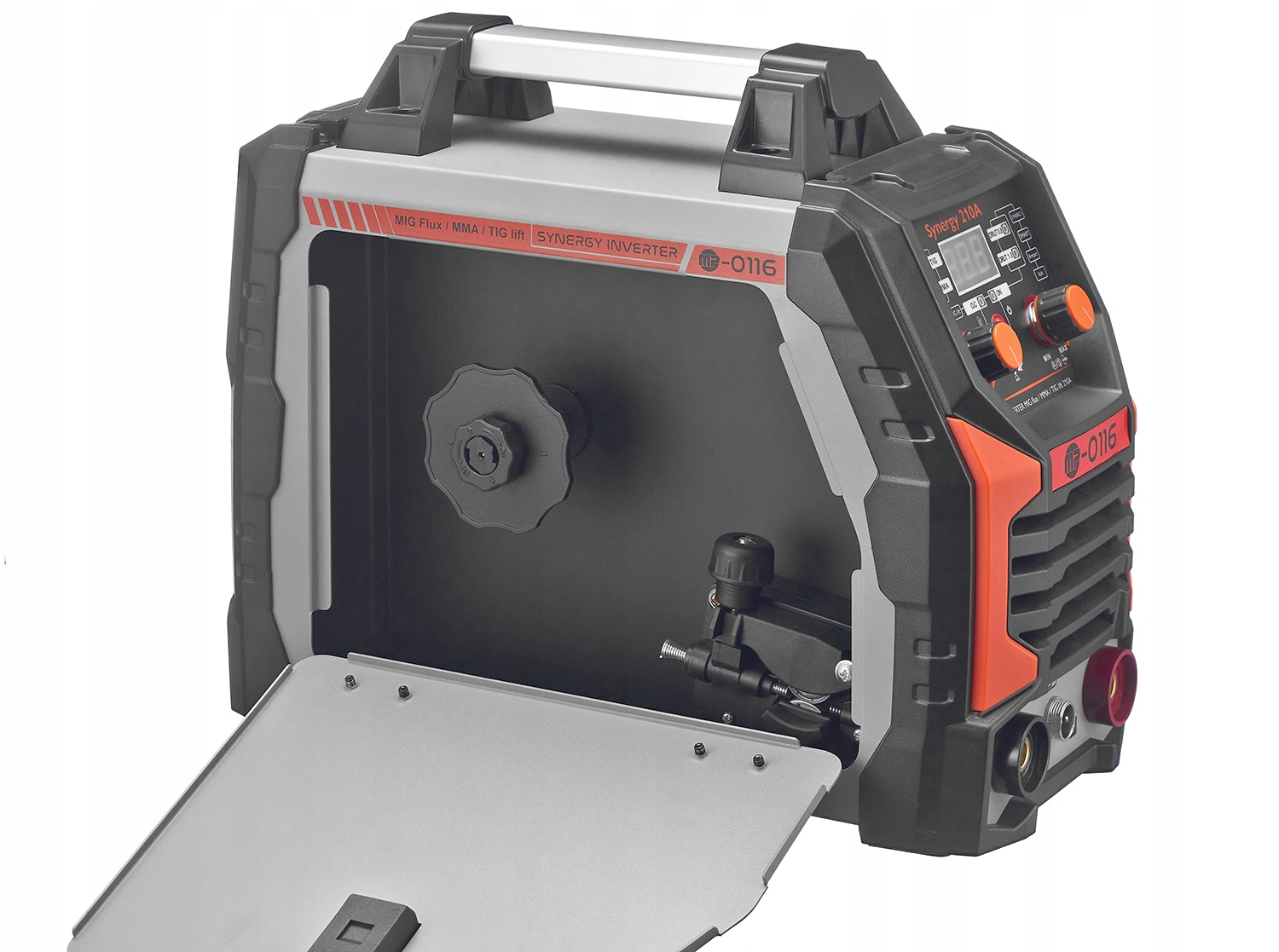 Spawarka INWERTEROWA INWERTOROWA MIG FLUX MMA TIG migomat 210A SYNERGIA 210 Maksymalna średnica elektrody 4 mm