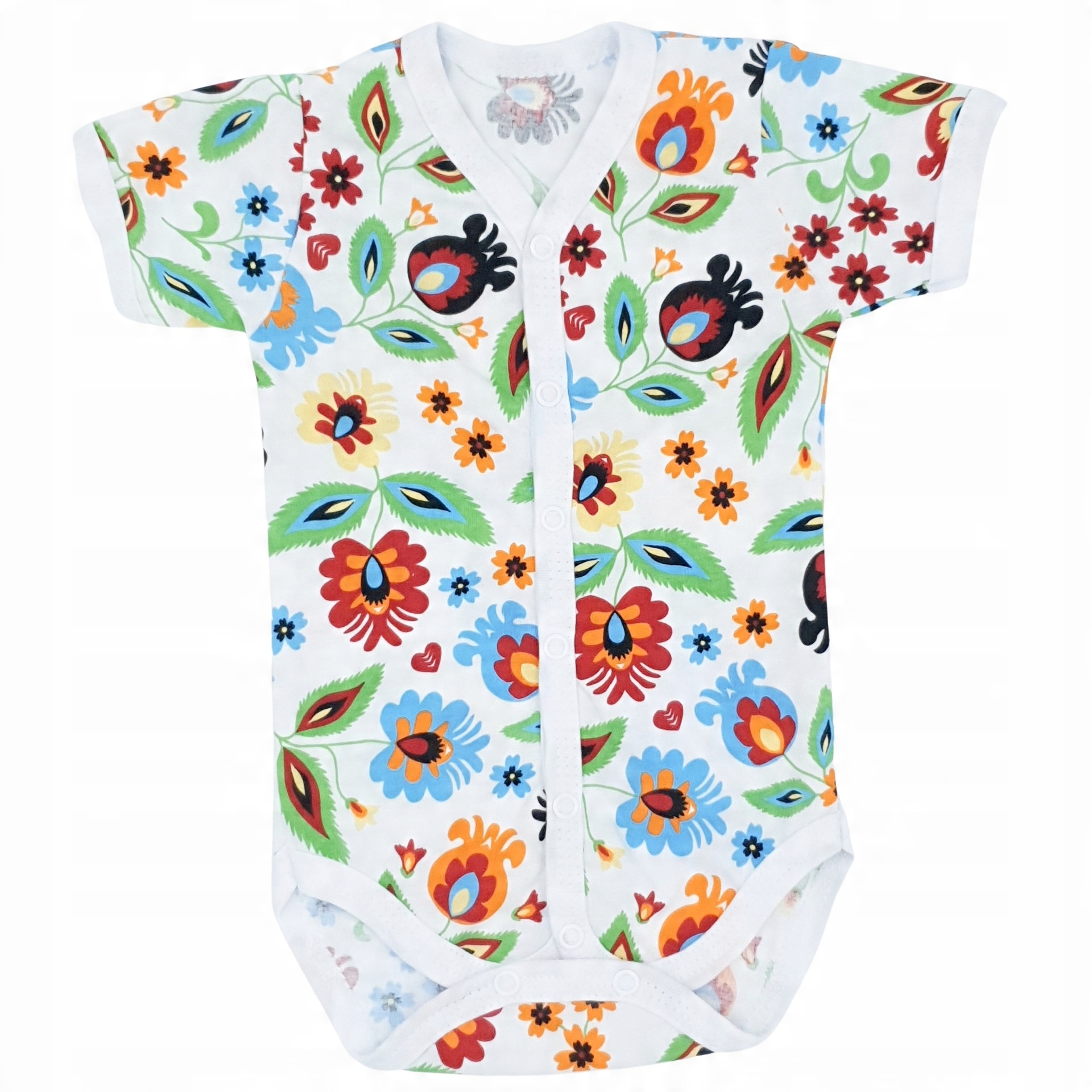 

Kopertowe body dla niemowlaka, Rozpinane Folk r.62