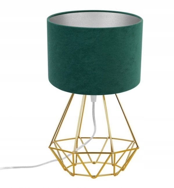 noční stolní lampa s ozdobným stínítkem a stříbrným středem Mediolan