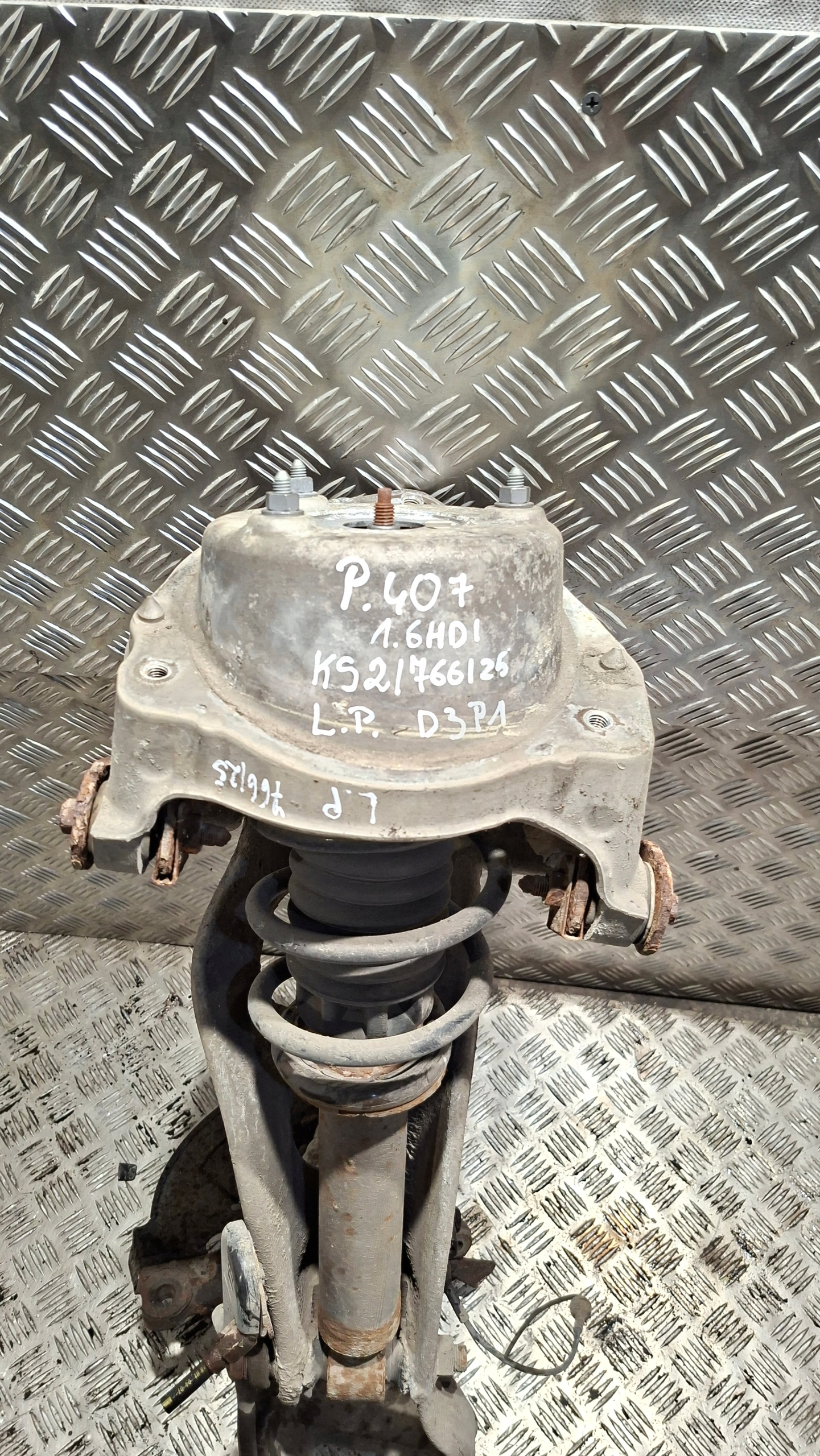 McPherson shock absorber swing left front PEUGEOT 407 1.6HDI