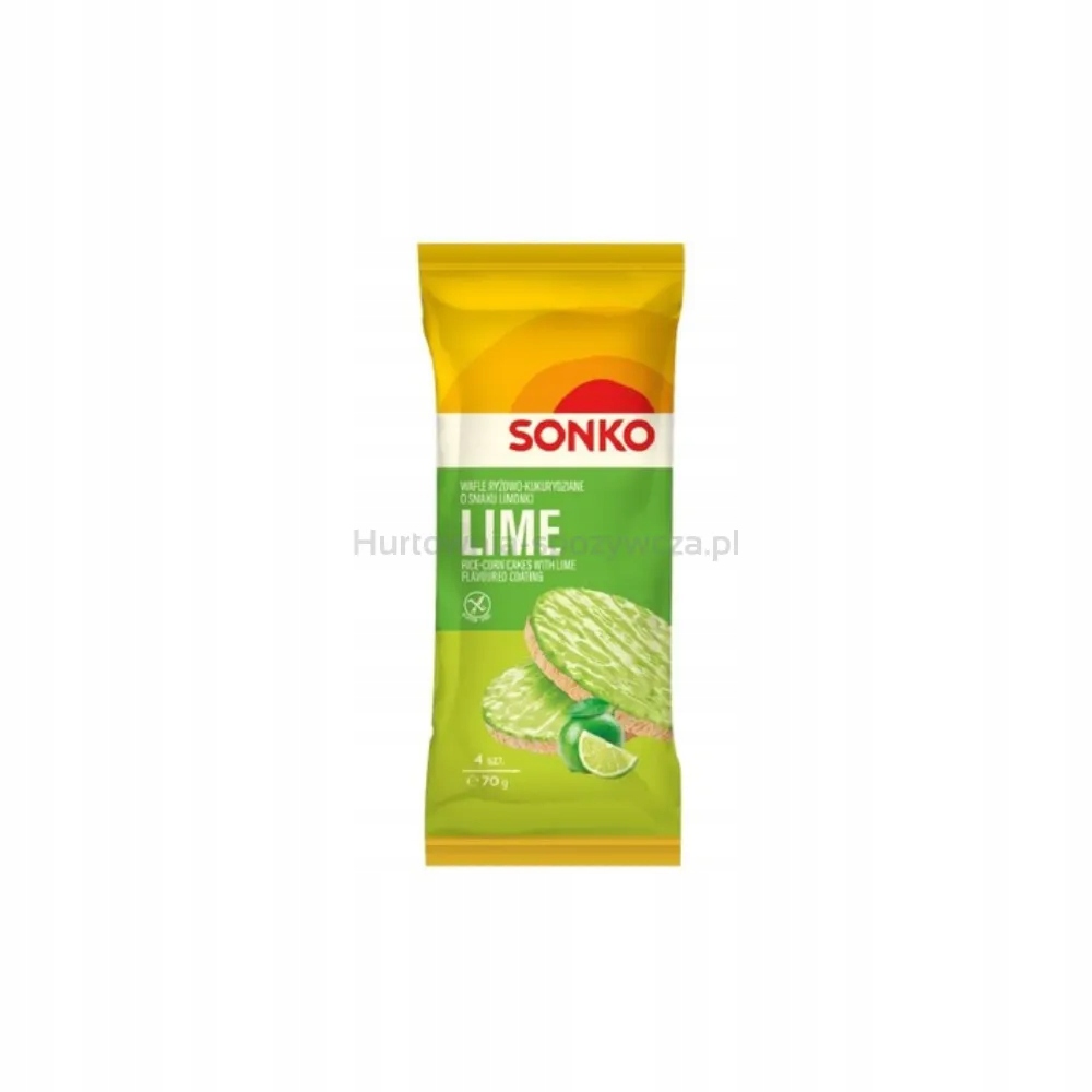 Sonko Rýžově kukuřičné oplatky s limetkovou příchutí 70 g