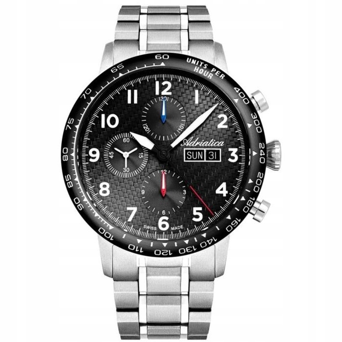 Pánské Hodinky Adriatica A8383.4124ACH stříbrné s náramkem