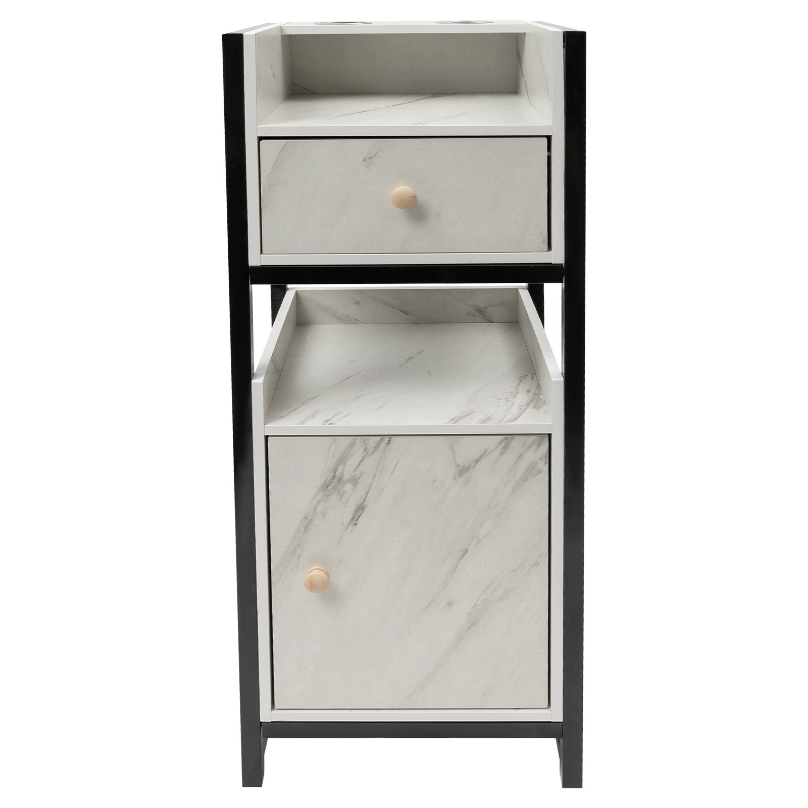 34*30*85cm Imitace mramoru – úložný regál pro kadeřnictví/holičství