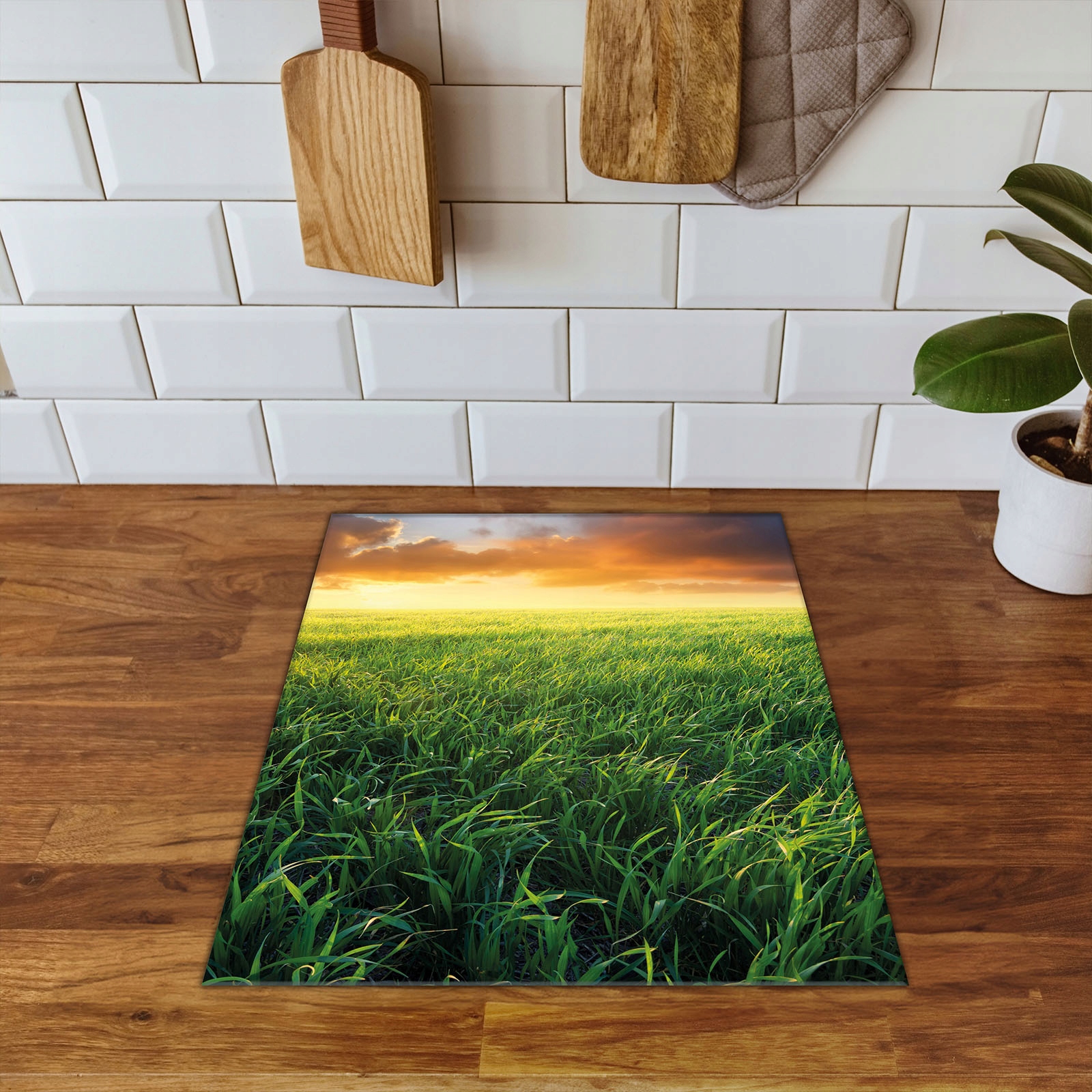 MATA OCHRONNA NA KUCHENKĘ BLAT DEKORACJA 40x52 Krajobraz - słońce Marka bez marki