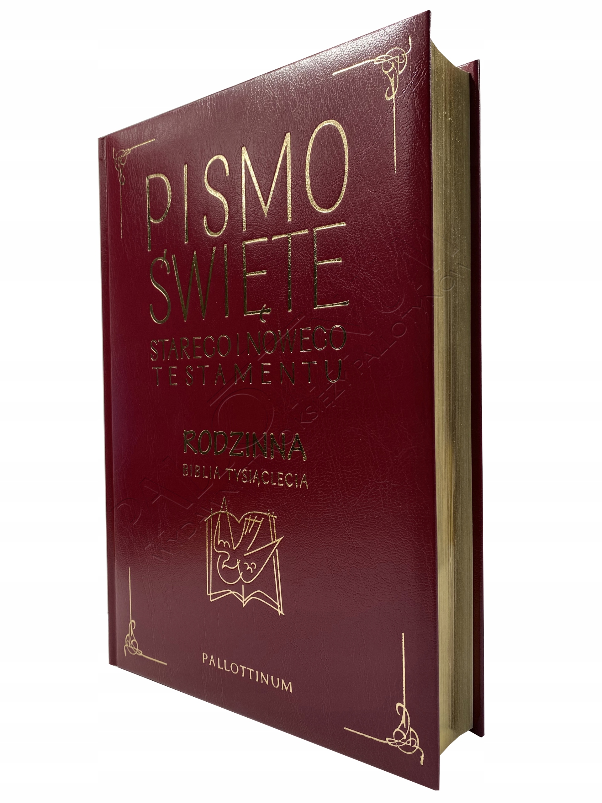 RODZINNA BIBLIA TYSIĄCLECIA skóra złocone brzegi