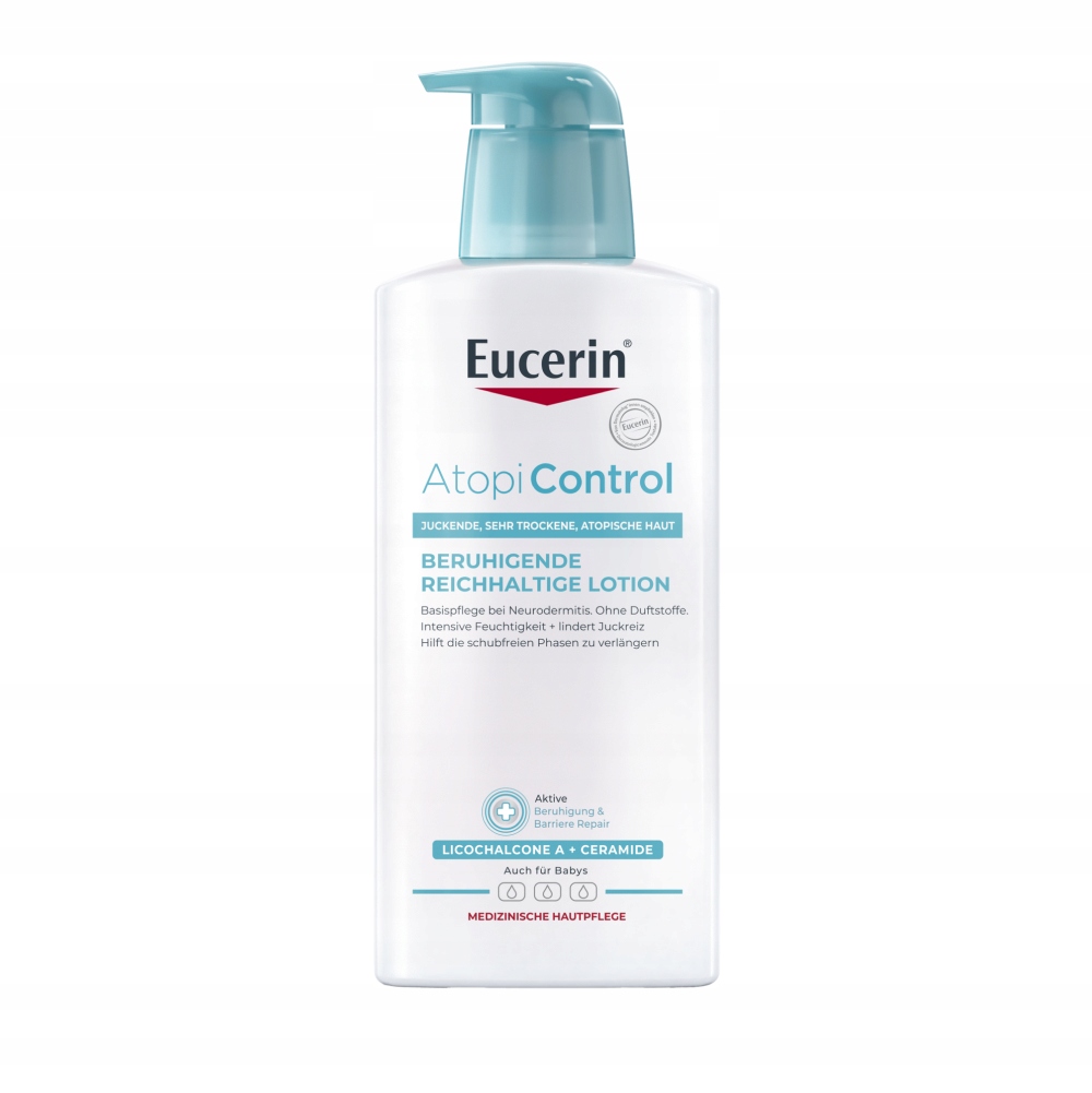 Eucerin Atopicontrol Balsam do ciała skóra atopowa sucha egzema Azs 400ml