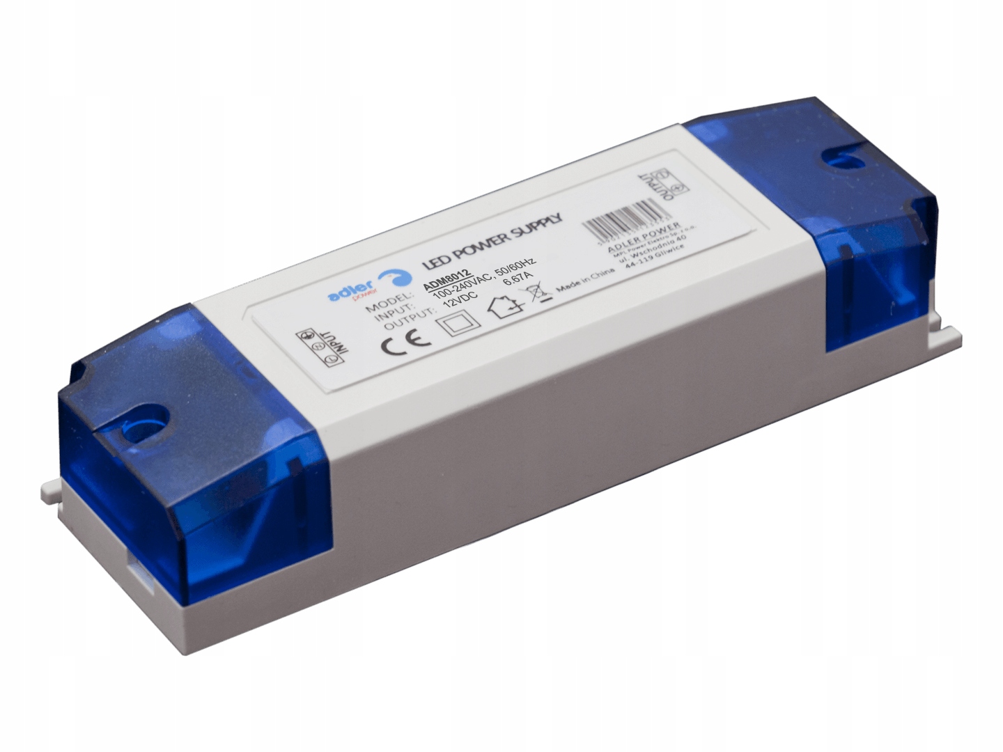 Zasilacz Led Adler Power ADM8012 12V 80W 6,67A