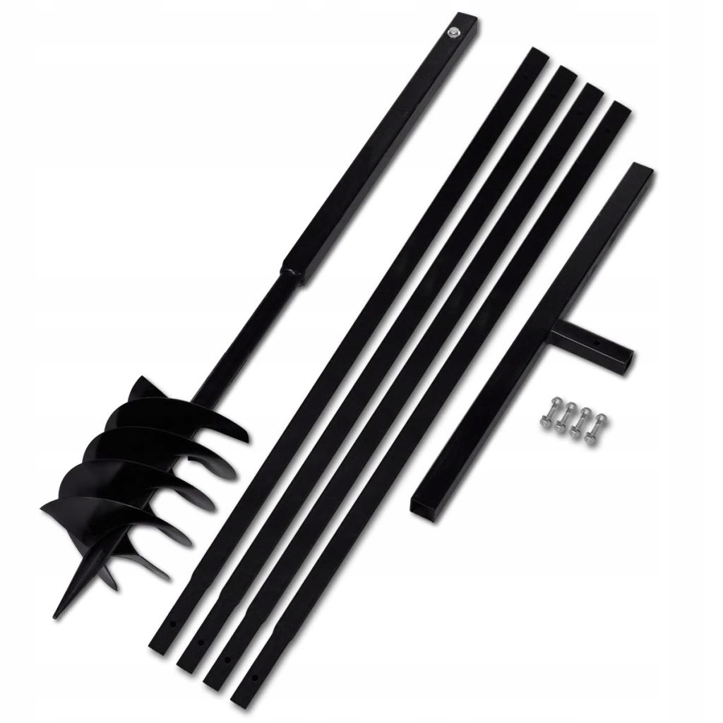 Świder glebowy z uchwytem vidaXL 180 mm