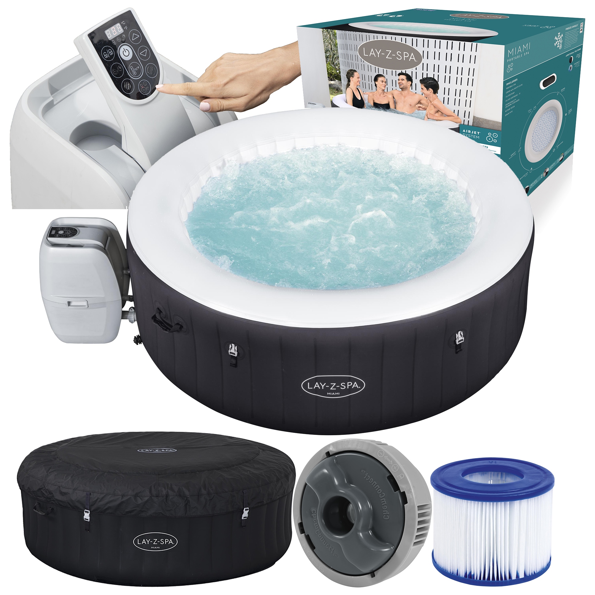 

Spa Jacuzzi Miami 180x66 cm 4 os. Bestway 60001