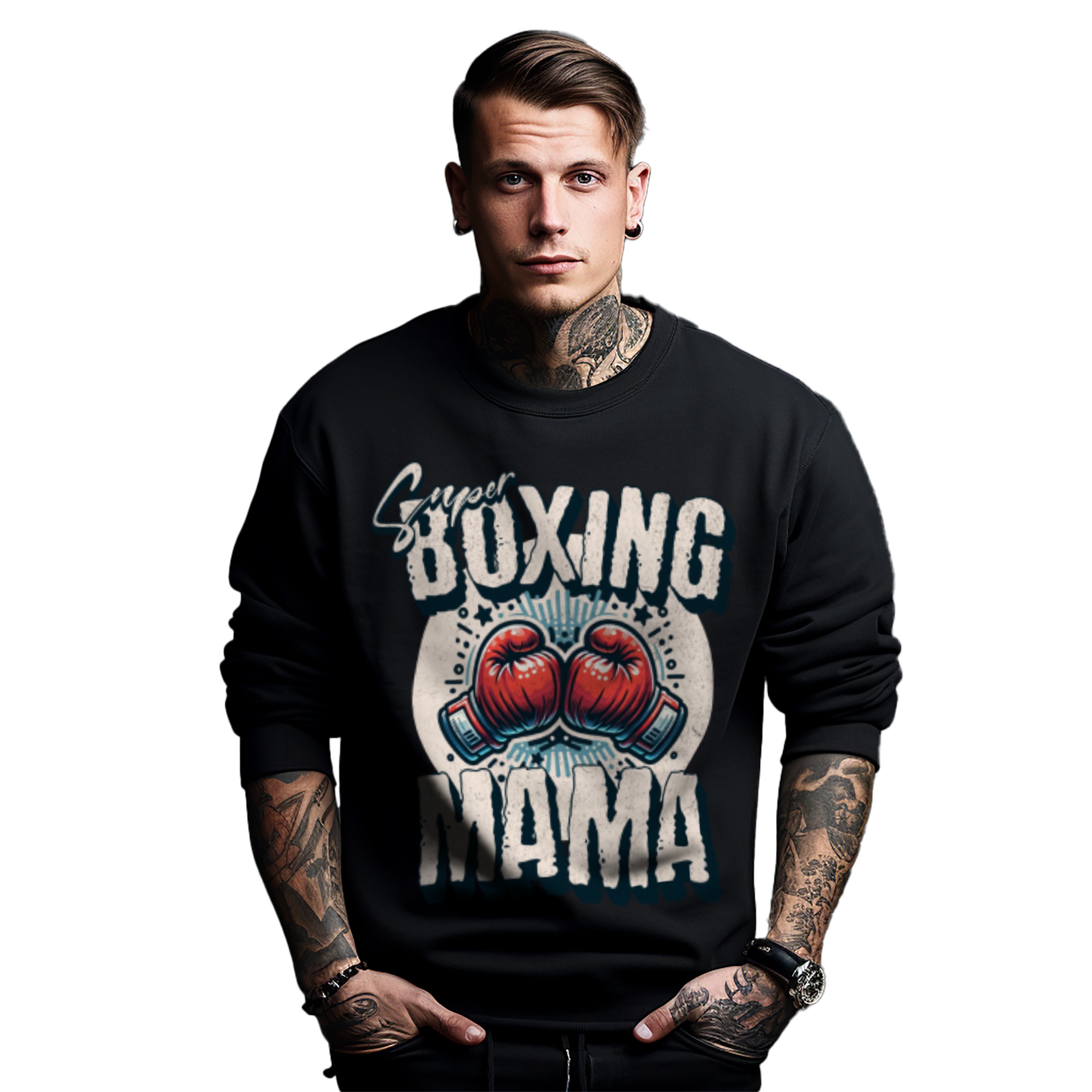 Mikina s potiskem Boxing Mama