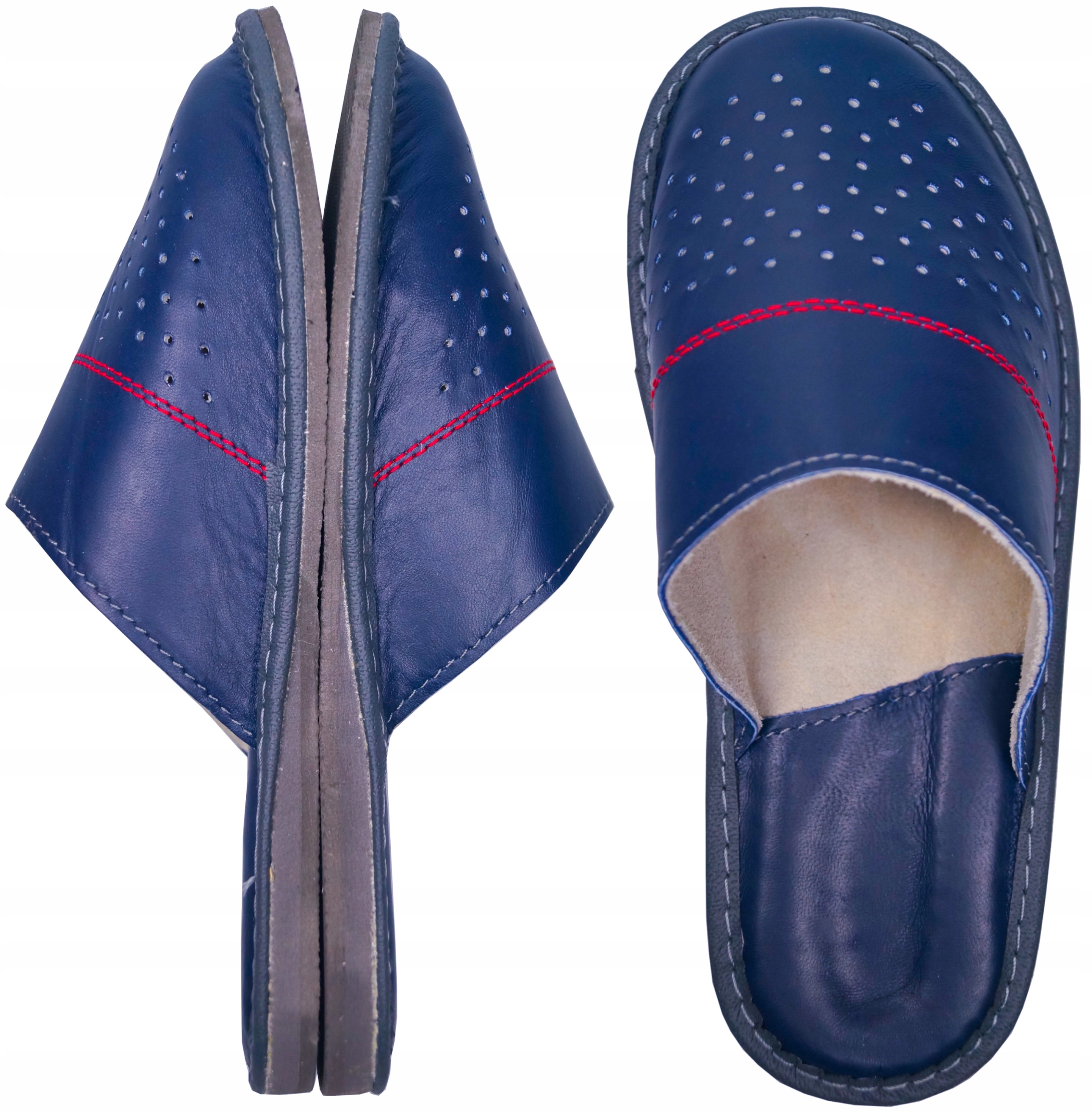 

Pantofle meskie, Skorzane buty, Kapcie
