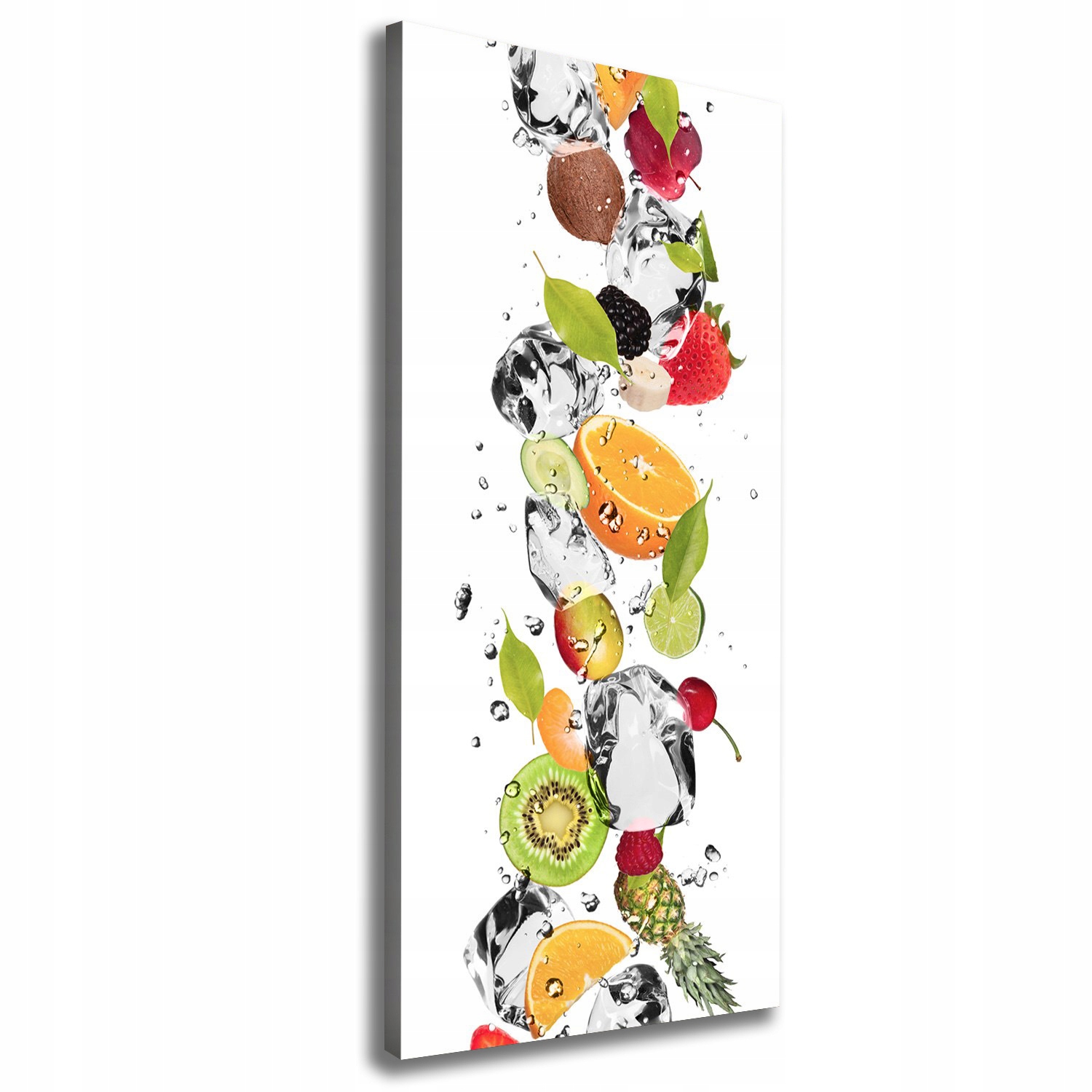 

Foto obraz canvas do salonu Owoce i woda 50x125