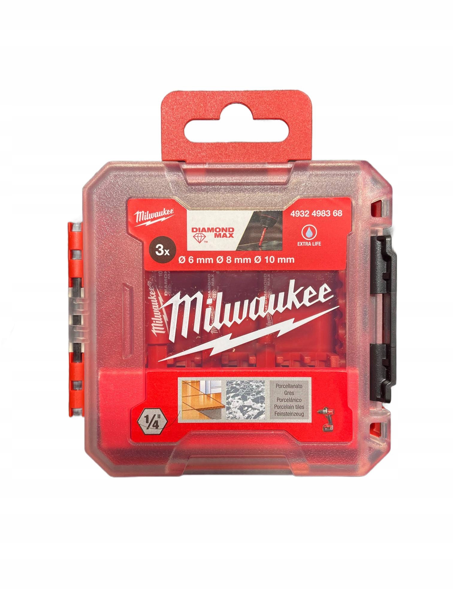 Sada diamantových vrtáků 6-10 mm, ks Milwaukee 4932498368