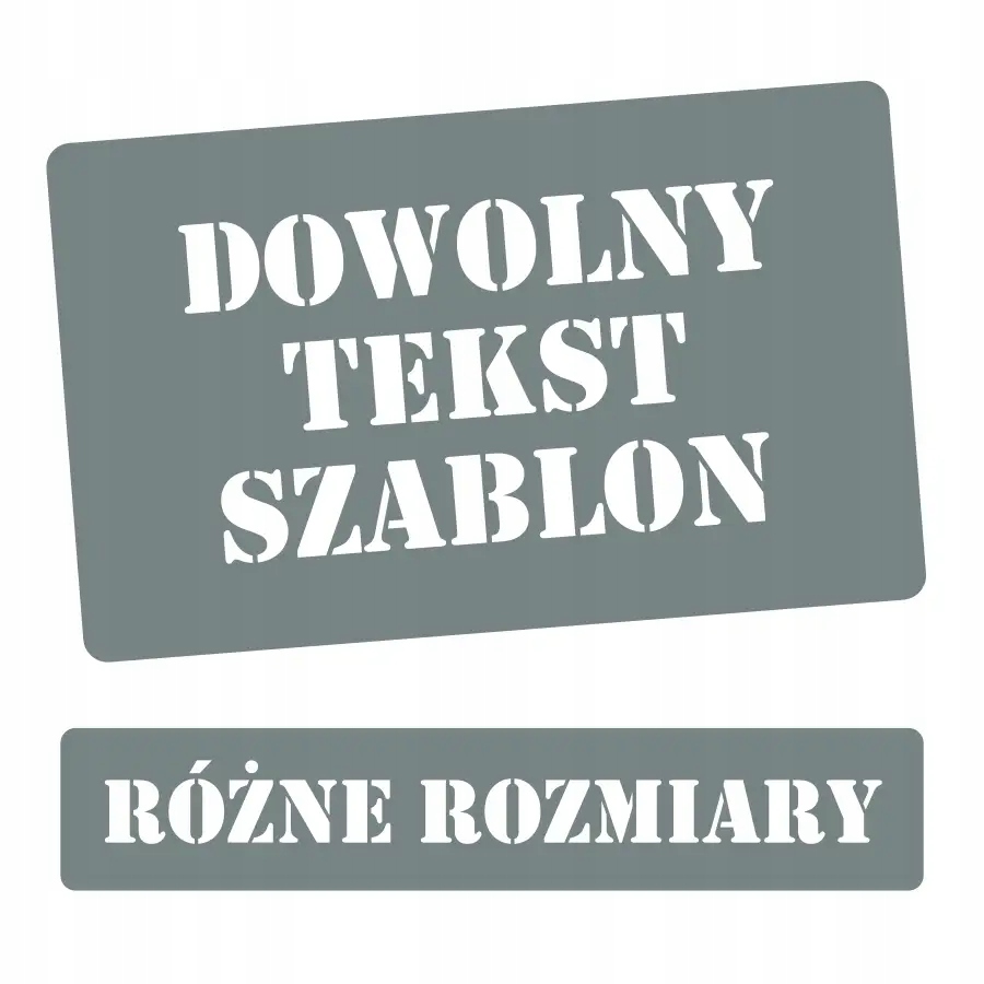 Szablon malarski DOWOLNY TEKST, NAPIS // STENCIL 10 cm Długość (cm) 10