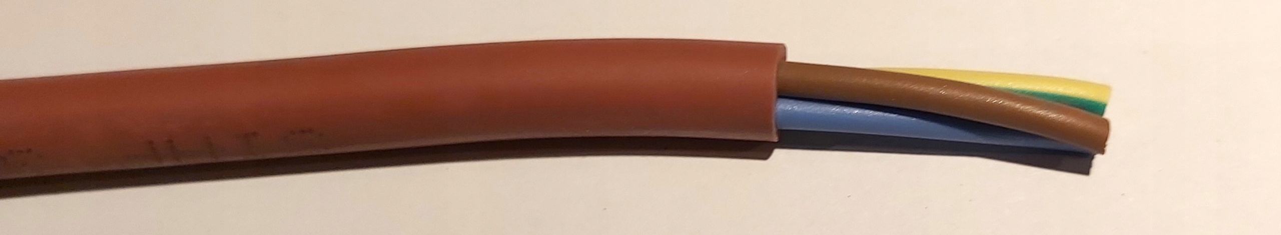 

Kabel przewód silikonowy SiHF 180°C 3x0,75mm2