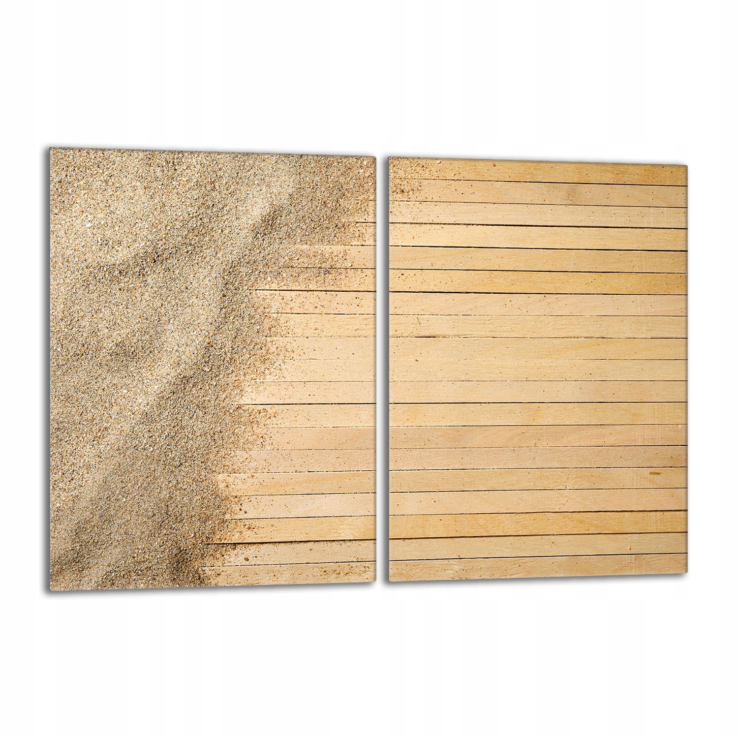 Skleněná ochranná deska na sporák 2x40x52 Písek do kuchyně