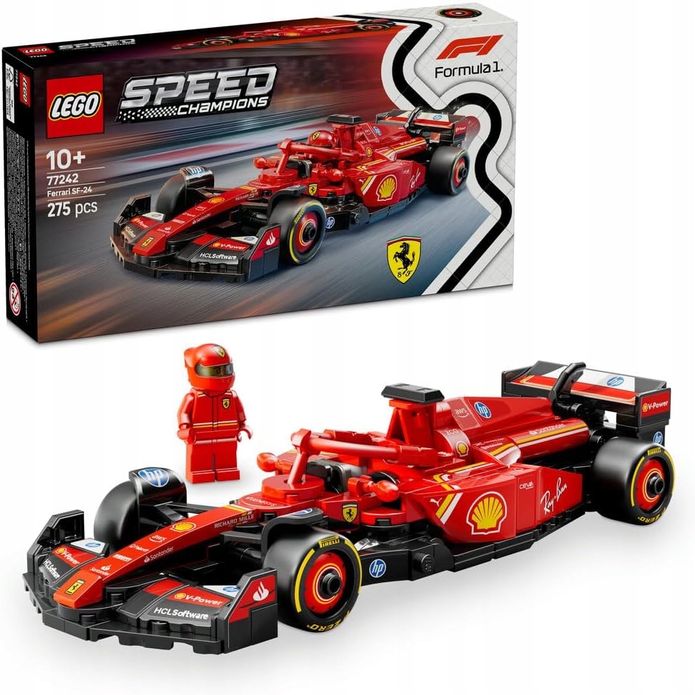 Lego Speed Champions Formule F1 Ferrari SF-24 Model Minifigurka 10+ 77242