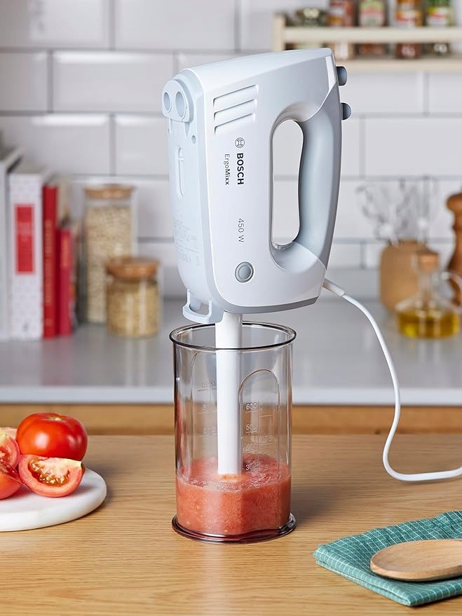BOSCH Mikser Ręczny ErgoMixx 450W 5 Prędkości Turbo Blender Akcesoria — miniatura 13