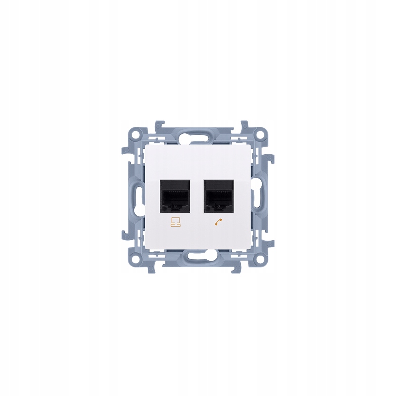 SIMON10 C62.01/11 konektor 2xRJ45 kat. 6e