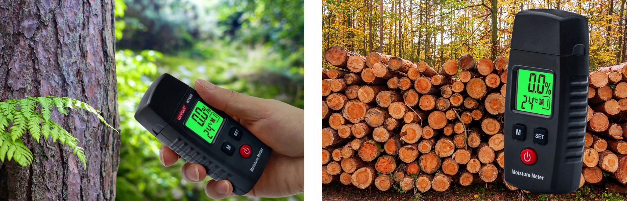 WILGOTNOŚCIOMIERZ DO DREWNA MIERNIK WILGOTNOŚĆ BETONU CEGŁY GIPSU TYNKU LCD Kod producenta WT660