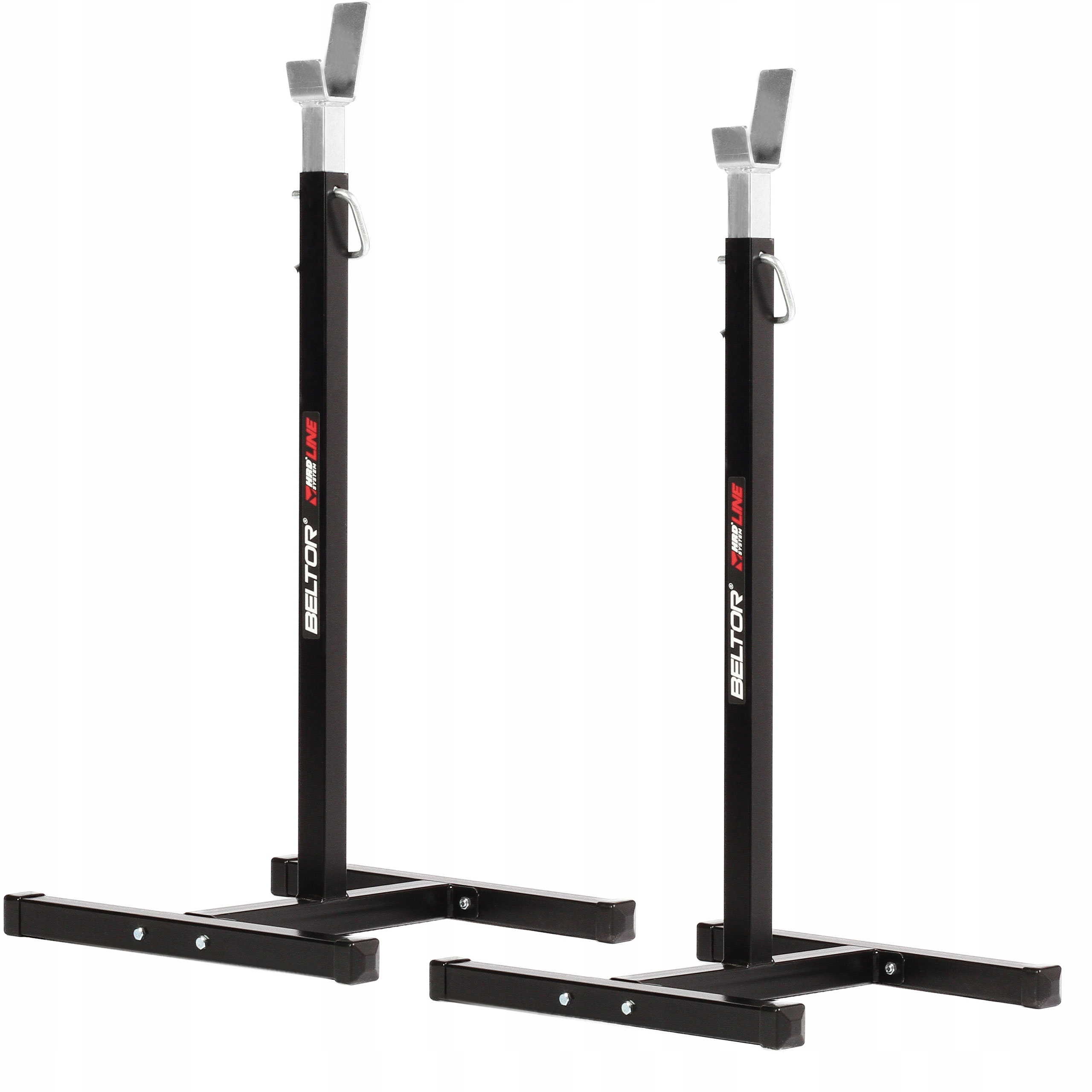 BELTOR ZESTAW ŁAWKA REGULOWANA TRENINGOWA CZARNA + STOJAKI POD GRYF REGUL Marka Beltor