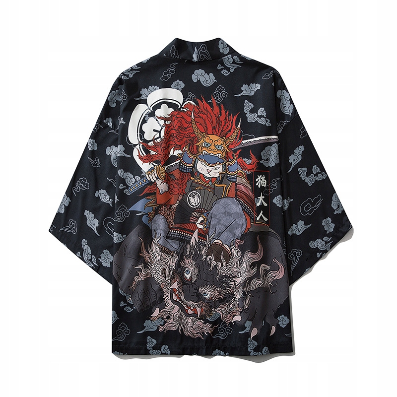 

Japońskie Kimono Haori Samuraj Kanji Suwenir S2