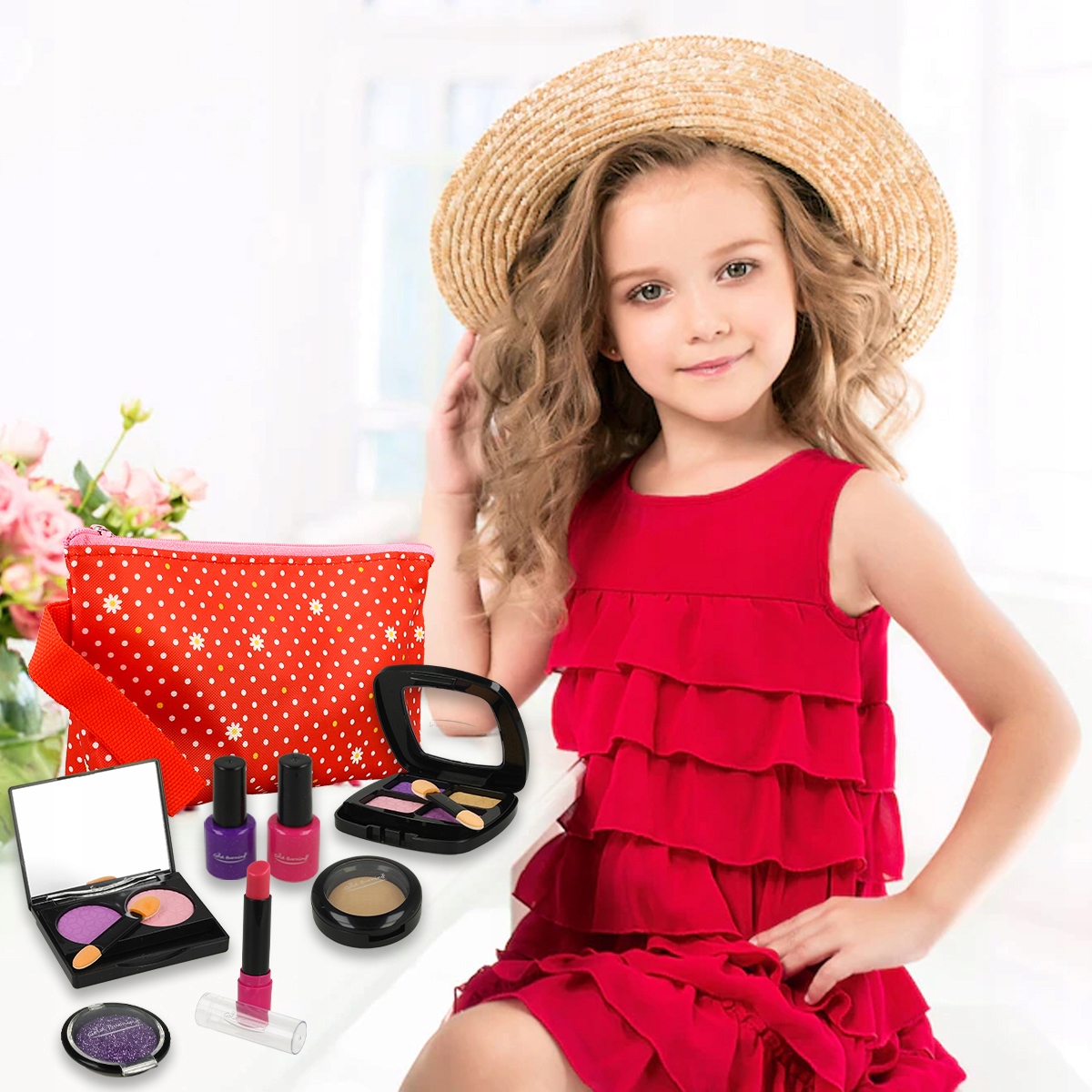 ZESTAW DO MAKIJAŻU UDAWANE KOSMETYKI DLA DZIECI BEZZAPACHOWE MAKIJAŻ DZIECI Certyfikaty, opinie, atesty CE