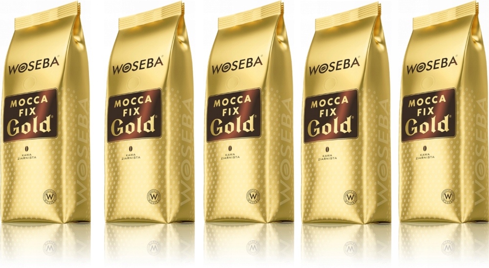 5x Kawa ziarnista Woseba Mocca Fix Gold 1kg